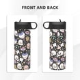 thumbnail image 3 of Yiaed cartoon cute Skull star Print Water Bottle with Straw Lid, Stainless Steel Double Wall Insulated Water Bottle | Leak-Proof and Spill-Proof Water Bottle, 3 of 8