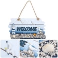 thumbnail image 3 of MasteelfCA 1pc Delicate Wooden Sign Excellent Door Sign Fashionable Welcome Pendant, 3 of 9
