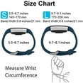 thumbnail image 3 of Replacement Bands Compatible for Fitbit Charge 2, Classic & Special Edition Adjustable Sport Wristbands(Navy Blue,S), 3 of 7