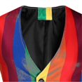 thumbnail image 4 of Mens Casual Rainbow Stripes Slim Vest, 4 of 5