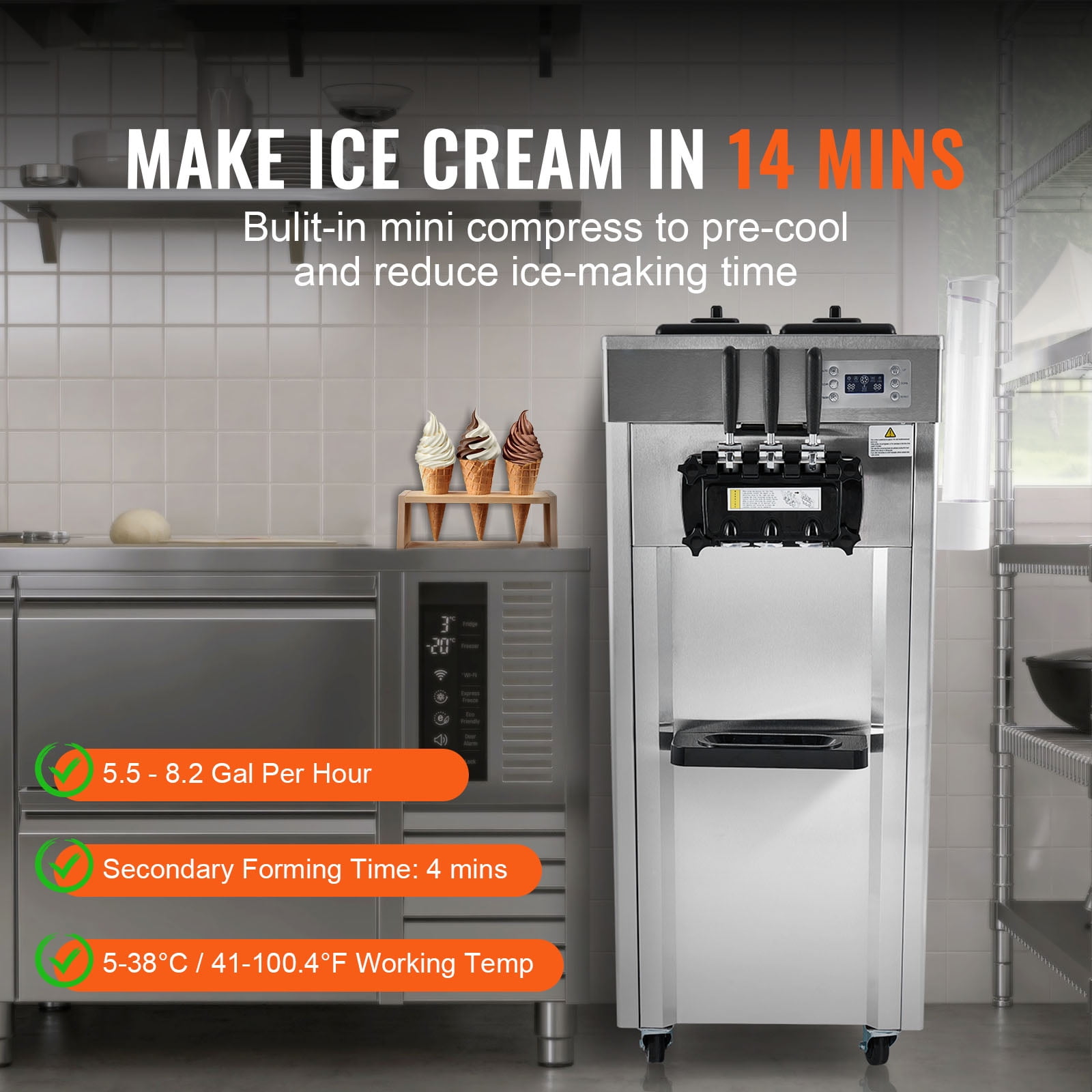 Soft serve ice cream machine for rent sale