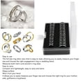 thumbnail image 4 of Sizer Measuring Tool Portable Exquisite Polishing Stainless Steel Finger Rings Gauge  Sizer Tool Kit With Storage Box, 4 of 8