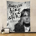 thumbnail image 3 of Tapiz con el cantante Kurt Cobain para la sala de estar, el dormitorio, la decoración del hogar, 3 of 5