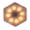 Yellow, variant on Guodhu Solar Powered Hexagonal Modular Wall Lights, All Weather Resistant Outdoor Decorative Lights For Patio Garden Yard, DIY Splicing Design With Warm/Cool White Modes(White)