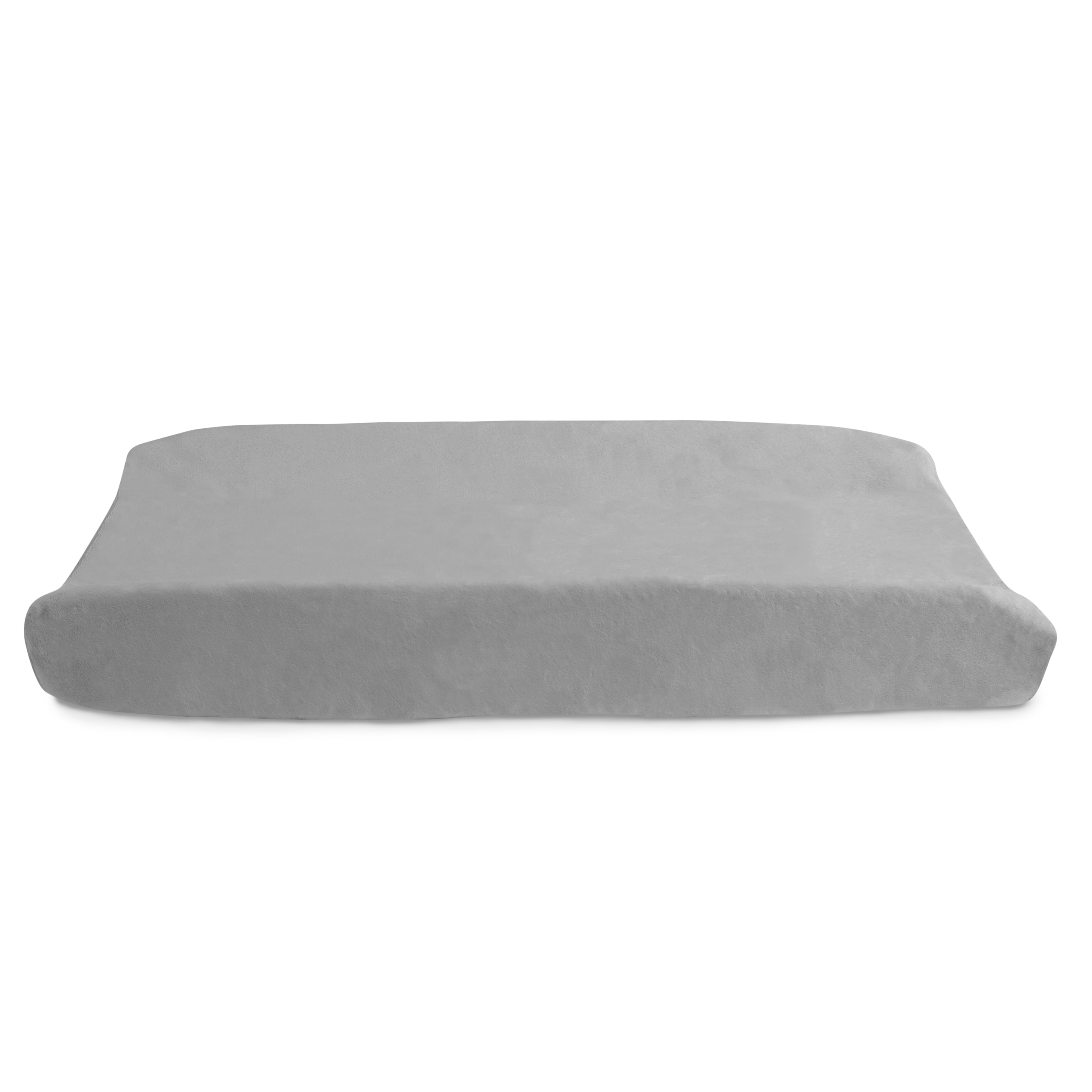 Delta Children Contoured Changing Pad with Plush Cover, Grey
