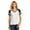 White/ Black, variant on District Made Ladies Game V Neck Tee-XS (Black/ Heathered Charcoal)