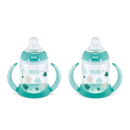 NUK Learner Cup, 5oz, 2 Pack, Soft Spout Sippy Cup, Unisex