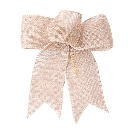 

Wendoximz Winter-Themed Decor Clearance Event Christmas Decorations Linen Christmas Bows Christmas Tree Decorations Bows Wreaths CHRISTMAS BOWS