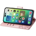 thumbnail image 3 of Compatible with iPhone 14 Pro Max Case Glitter Bling with Card Holder Stand Leather Flip Wallet Diamond Butterfly Protective Case for iPhone 14 Pro Max 6.7 inch Crystal Rose Gold, 3 of 14