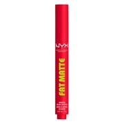 NYX Professional Makeup Fat Matte Lipstick, Smooth Color Long Lasting Lipstick, Fuzzy Flame, 0.07 oz