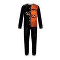 thumbnail image 6 of Halloween Family Matching Pajamas Sets, Halloween Family Moon Printed Loungewear, Spooky Season Holiday PJS Sleepwear, Seasonal Pajamas Casual Wear, Home Relaxation Wear Indoor Leisure, 6 of 6