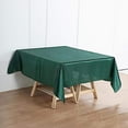 thumbnail image 5 of BalsaCircle 72" x 72" Hunter Green Square Satin Table Overlays Wedding Tablecloth Party Linens Dinner, 5 of 8