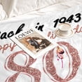 thumbnail image 4 of Yibo 40th Birthday Gifts Women 40th Birthday Decorations Women Happy 40 Year Old Birthday Gifts Idea for Wife Daughter Sister Friends Back in 1983 Soft Couch Blanket, 4 of 7