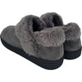 thumbnail image 2 of Clarks Indoor and Outdoor Grey Slipper Cozy Wool Mule Slip-On Fur Lined Clogs (Grey Cow Suede, 10), 2 of 5