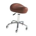thumbnail image 4 of Elodie Saddle Stool Adjustable Nail Beauty Pulley Work Chair for Lab Salon Manicure Brown, 4 of 8
