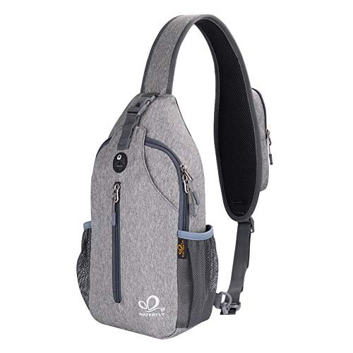 WATERFLY Sling Bag Lightweight Casual Daypack Chest Shoulder Bag for Men Boy 