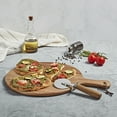 thumbnail image 2 of Tabletops Gallery 2-Piece Acacia Wood Pizza Board Serving Set with Pizza Wheel Cutter, 2 of 10