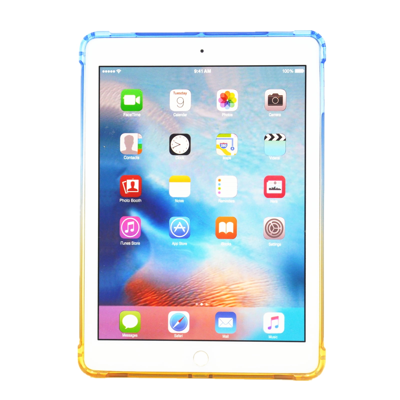 【Rainbow】iPad 本体 Rainbow】iPad 本体 Rainbow Translucent Back Cover Case for Apple