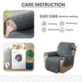 thumbnail image 3 of Lavish Cover 100% Waterproof Recliner Chair Cover, 1 Piece Non-Slip Recliner Chair Slipcovers, Washable Furniture Protector with Pockets & Elastic Straps for Kids Pets, 23 inch, Dark Gray, 3 of 12