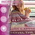 thumbnail image 3 of Retirement Gifts for Women 2023, Best Retirement Gifts Ideas, Coworker Leaving Gift, Funny Farewell Gifts for Coworkers Women, Goodbye Gifts for Coworkers Blanket 40"x50", 3 of 6