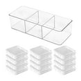 thumbnail image 5 of Dualoai Press on Nail Storage Box Set Display Case Portable Multipurpose Clear Practical Divided Long Box, 5 of 7