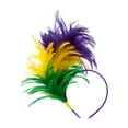 thumbnail image 2 of Nicky Bigs Novelties Carnival Burlesque Festival Feather Headpiece - Lightweight Multi-color One Size, 2 of 4