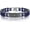 Blue, variant on Mens Motorcycle Bike Link Chain Lord's Prayer English Christian Cross Bracelet Size 8 Inch or Size 9 Inch (Blue, 8 Inch)