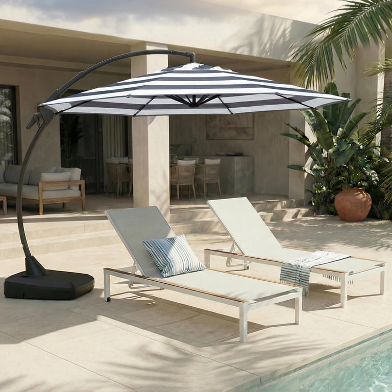 11 foot white patio umbrella Safavieh ft. Zimmerman Market Beige & and white design is more sophisticated and clean BONOSUKI Outdoor 11Ft UV Protection