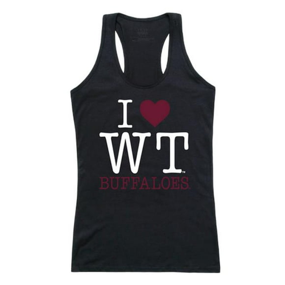 West Texas A&M University Love Tank for Women&#44; Black & White - Extra Large