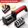 thumbnail image 2 of Afiladores de cuchillos, afilador de cuchillos rápido profesional de acero inoxidable 4 en 1 para cuchillos de cocina: afiladores de cuchillos de cocina ergonómicos y fáciles de usar con 4 e, 2 of 5