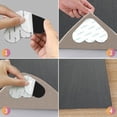 thumbnail image 4 of Carpet Grippers Double Sided Non Slip Rug Pad Washable Foam Carpet Corner Grippers 12 Pack for Area Rugs, 4 of 4