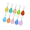 thumbnail image 4 of Xuanheng 10x Teardrop Pendants Home Decor Faceted Drop Charm for Festive Window Party Colorful, 4 of 8