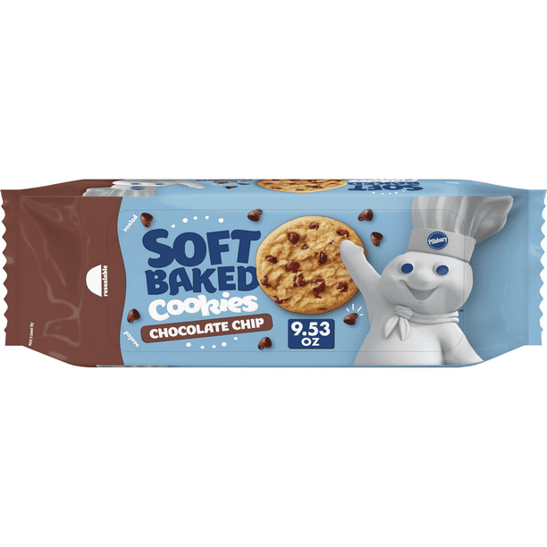 Pillsbury Soft Baked Cookies Chocolate Chip 18 Ct Walmart Com