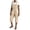 Khaki, variant on Feancey Cargo Overalls for Women Cropped Casual Bib Jumpsuits Summer Sleeveless Hiking Capri Pants Romper with Pockets Army Green L