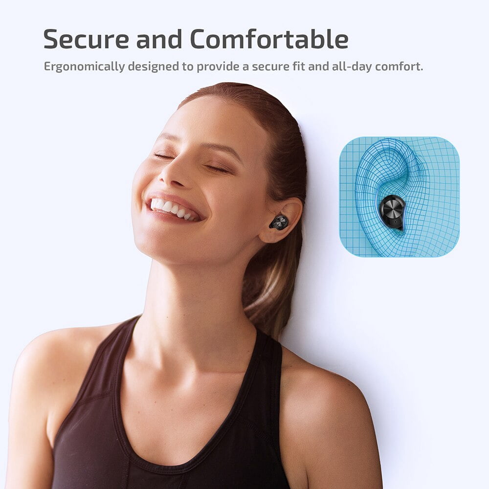 TWS Earphones Wireless for Motorola Razr Ultra (2025) - Earbuds Headphones True Stereo Headset Hands-free Mic Charging Case