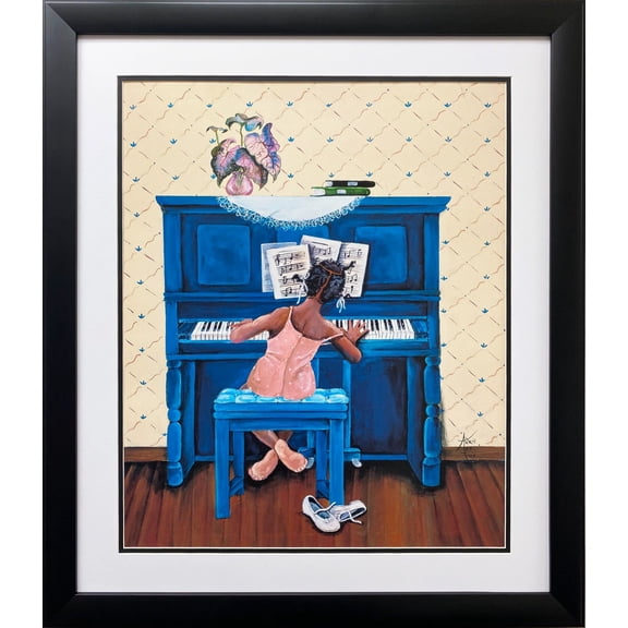 Annie Lee "Rhapsody in A Minor" Custom FRAMED African American ART Generic