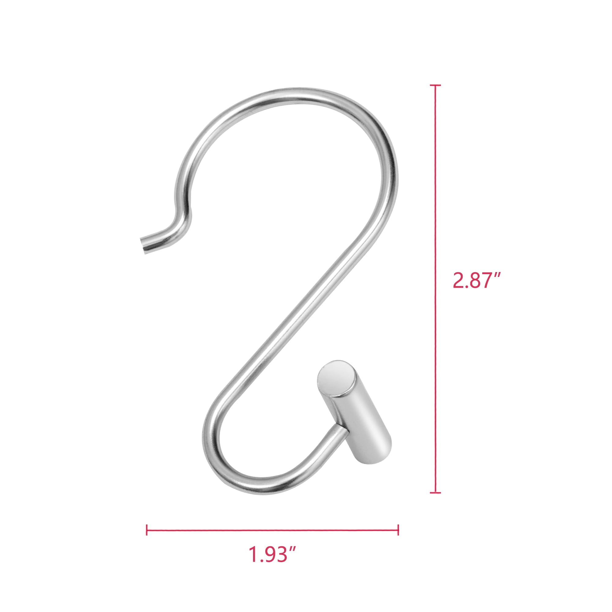 Utopia Alley Shower Rings Hooks, Shower Curtain Rings Hooks for Bathroom, Rust Resistant Shower Curtain Hooks Rings, Set of 12, Chrome