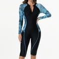 thumbnail image 2 of Women's Modest Long Sleeve Swim Top & Shorts Set Built-In Padded Bra Full Coverage Rash Guard UPF Protection for Surfing & Snorkeling, 2 of 9