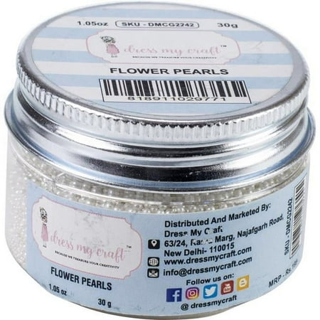 UPC: 0818911029771 | Dress My Craft DMCG2242 Scrapbooking Flower Pearls