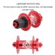 thumbnail image 2 of Greeniant 1 par de cubo de rueda trasera delantera de repuesto para bicicleta de montaña, rodamiento de 32 agujeros, cubo libre de 100/142mm, piezas de Ciclismo Rojo Greeniant OD027827-02, 2 of 6