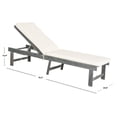 thumbnail image 4 of Safavieh Inglewood Outdoor Modern Chaise Lounge Chair with Cushion, 4 of 7