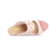 thumbnail image 4 of BLISSFUL STEP Women's Printed Stiletto Heels Slides Sandals, 4 of 7