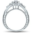 thumbnail image 3 of Pompeii Unique 3/4ct TW Antique Diamond Engagement Ring 10K White Gold (G/H,I2), 3 of 4