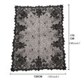 thumbnail image 2 of 68”X53” Halloween Lace Decoration Tablecloth Table Runner Black Spider Cloth, 2 of 4