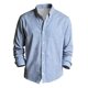 thumbnail image 5 of Ceisia Men Fashion Casual Short Sleeve Turndown Collar Button Front Versatile Gift Daily Work Party Blouse Shirt Top, 5 of 5