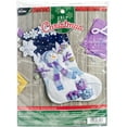 thumbnail image 1 of Bucilla Felt Stocking Applique Kit 18" Long-Frosty Night 86703, 1 of 2