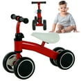 thumbnail image 4 of golytefs Baby Balance Bike Ergonomic Seat 4 Wheels for First Birthday Gift (Red), 4 of 9