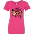 thumbnail image 3 of Inktastic Halloween Boo with Spiders in Web Women's T-Shirt, 3 of 5