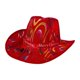 thumbnail image 1 of Sombrero de vaquero navideño, moderno y casual, para espectáculos escénicos. Serpiente colorida, 1 of 9