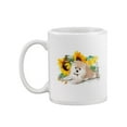 thumbnail image 1 of Pomeranian With Flowers Mug - Image by Shutterstock,, 1 of 4